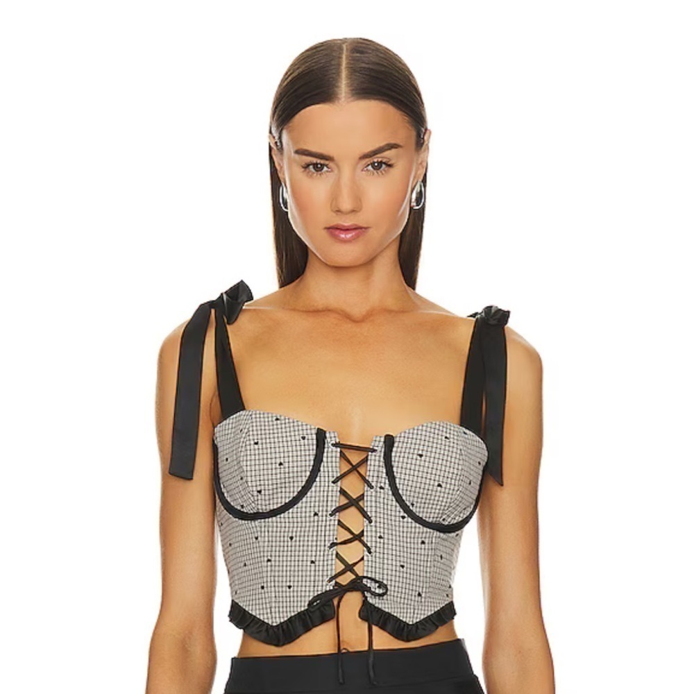 Majorelle Lyla Bustier Top in Grey